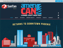 Tablet Screenshot of cannedcraftbeerfest.com